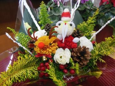 サンタとトナカイ☆彡｜「花の丘　カウベル」　（愛知県長久手市の花キューピット加盟店 花屋）のブログ