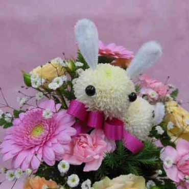 ぴんぽんうさちゃん(ピンクリボン)