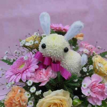 ぴんぽんうさちゃん(ピンクリボン)