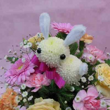 ぴんぽんうさちゃん(ピンクリボン)