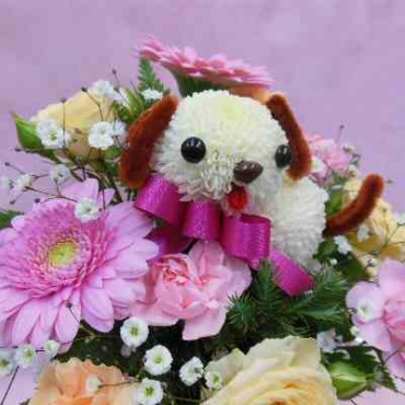 ぴんぽんわんこ(ピンクリボン)