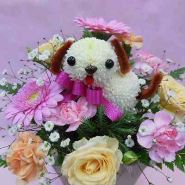 ぴんぽんわんこ(ピンクリボン)