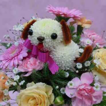 ぴんぽんわんこ(ピンクリボン)