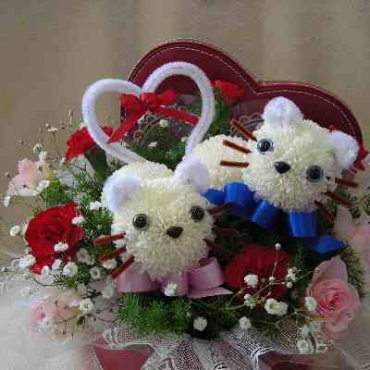 ハートペアねこ