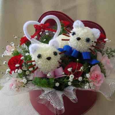 ハートペアねこ